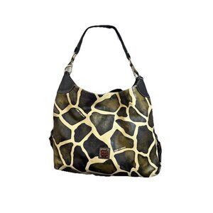 Dooney & Bourke Giraffe Print Shoulder Bag, Purse Hobo Style
